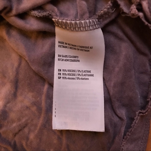 AEO Soft & Sexy Purple Tie-Dye Lace-Up Tee, EUC, S - Picture 7 of 11